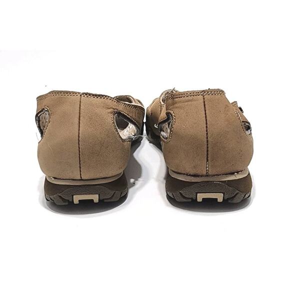 SKECHERS 46458 Brown Leather Casual Peep Toe Women's Size US 9 Comfort Shoes - Picture 6 of 7